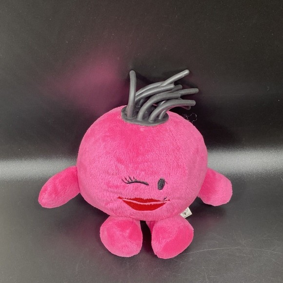 Mood Dudes 8in Plush Stuffed  Blue Grumpy Plush  Rubber Hair Geek - Picture 2 of 7